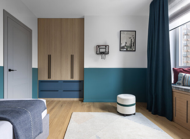 Фотография: Детская в стиле Современный, Квартира, Проект дня, Москва, 4 и больше, Более 90 метров, ЖК «Holland Park», Ольга Кумова – фото на INMYROOM