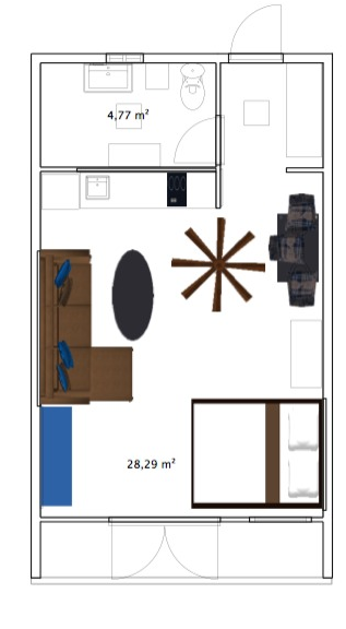 Фотография: Планировки в стиле , Малогабаритная квартира, Квартира, Дома и квартиры – фото на INMYROOM