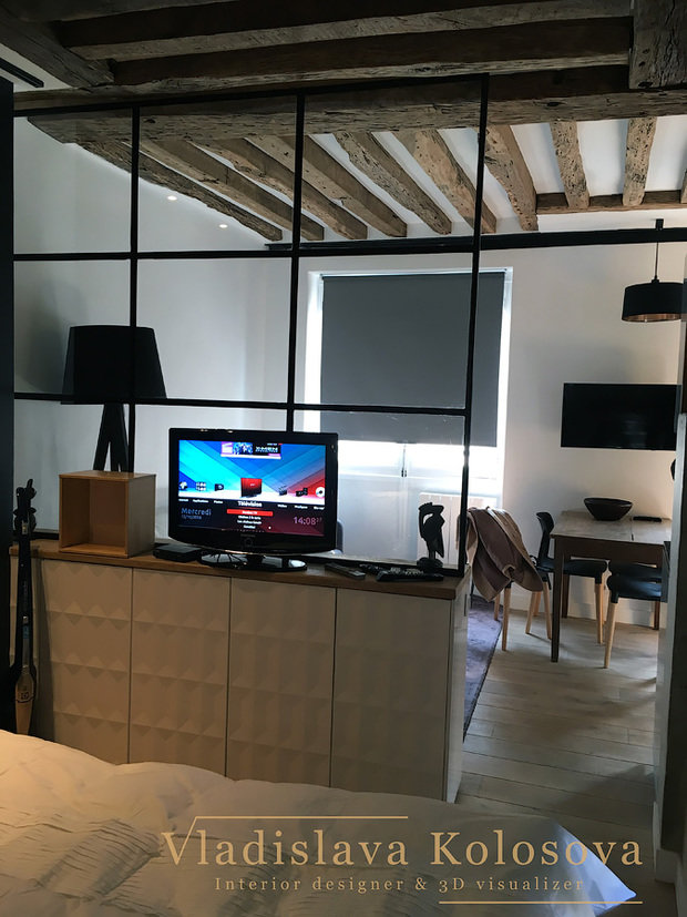Фото из портфолио Студия в Париже – фотографии дизайна интерьеров на INMYROOM