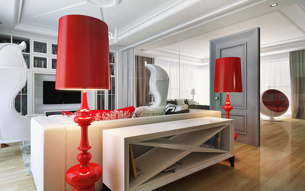 Фотография: Гостиная в стиле Хай-тек – фото на INMYROOM