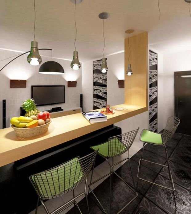 Фотография: Кухня и столовая в стиле Современный, Декор интерьера, Малогабаритная квартира, Квартира, Студия – фото на INMYROOM