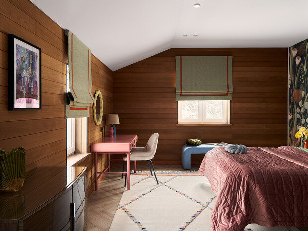 Фотография: Спальня в стиле Современный, Дом, Проект дня, Дом и дача, Ленинградская область, 3 комнаты, Более 90 метров, Индивидуальный проект, эклектика с элементами современного, Алена Донцова – фото на INMYROOM