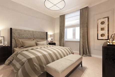 Спальня. Проект декорирования квартиры. Москва