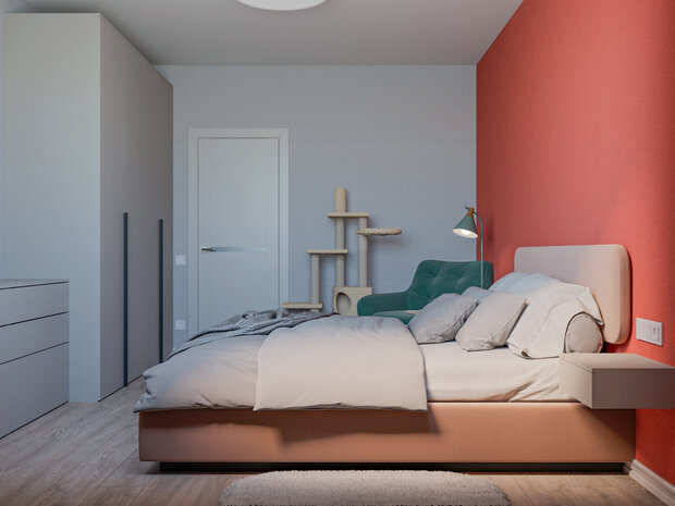 Фото из портфолио Яркая двушка 55 кв.м. – фотографии дизайна интерьеров на INMYROOM