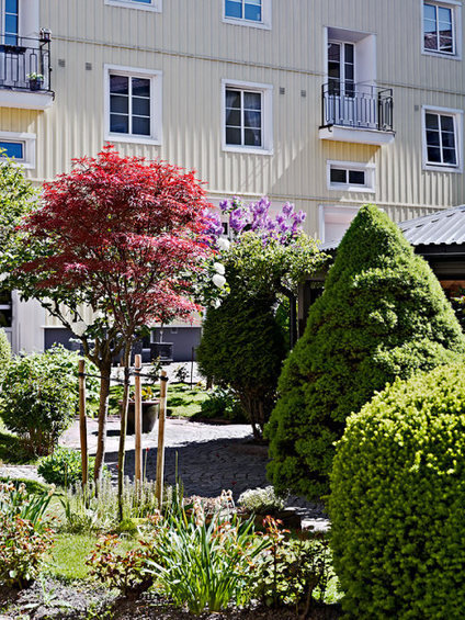 Фотография: Ландшафт в стиле , Скандинавский, Малогабаритная квартира, Квартира, Швеция, Цвет в интерьере, Дома и квартиры, Белый, IKEA, Бежевый – фото на INMYROOM