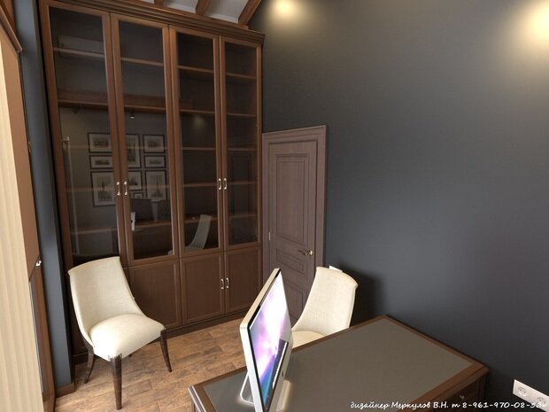 Фото из портфолио Дизайн проект кабинета – фотографии дизайна интерьеров на INMYROOM