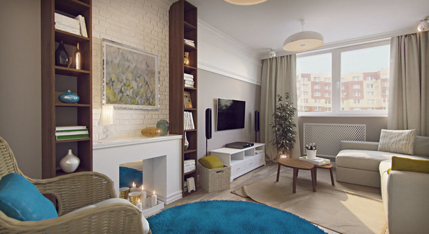 Фотография: Гостиная в стиле Скандинавский, Гид – фото на INMYROOM