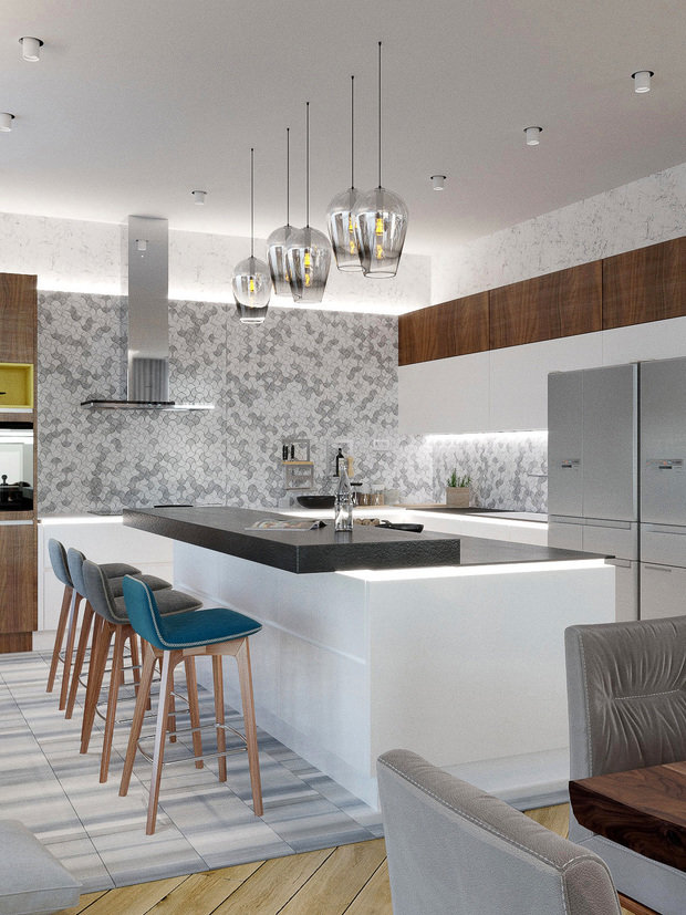 Фото из портфолио Дом в Лапино 1-ый, 2-ой этаж, Москва – фотографии дизайна интерьеров на INMYROOM