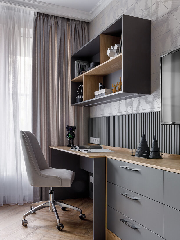 Фотография: Детская в стиле Современный, Квартира, Проект дня, 3 комнаты, 60-90 метров, Уфа, Ольга Маганова, современный с элементами классики и роскоши – фото на INMYROOM