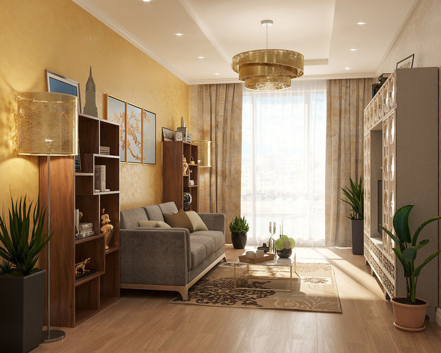 Интерьер с товарами Leroy Merlin