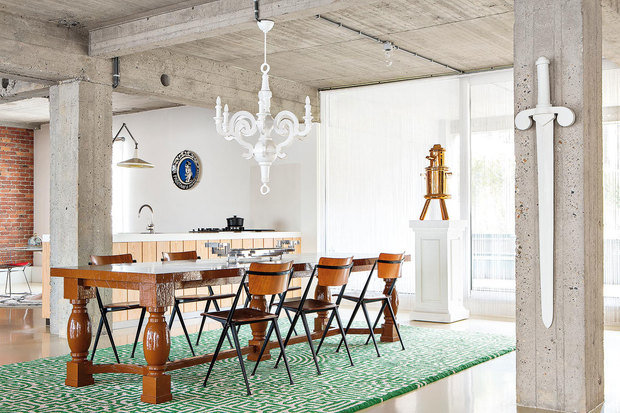 Фотография: Кухня и столовая в стиле Лофт, Дом, Дома и квартиры, Проект недели – фото на INMYROOM