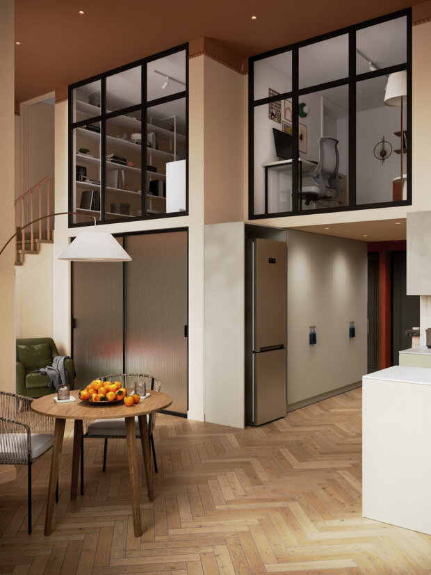 Фотография: Кухня и столовая в стиле Современный, Квартира, Проект дня, Московская область, Ирина Собыленская, 4 и больше, 60-90 метров, эклектичный с элементами этники и современного дизайна – фото на INMYROOM