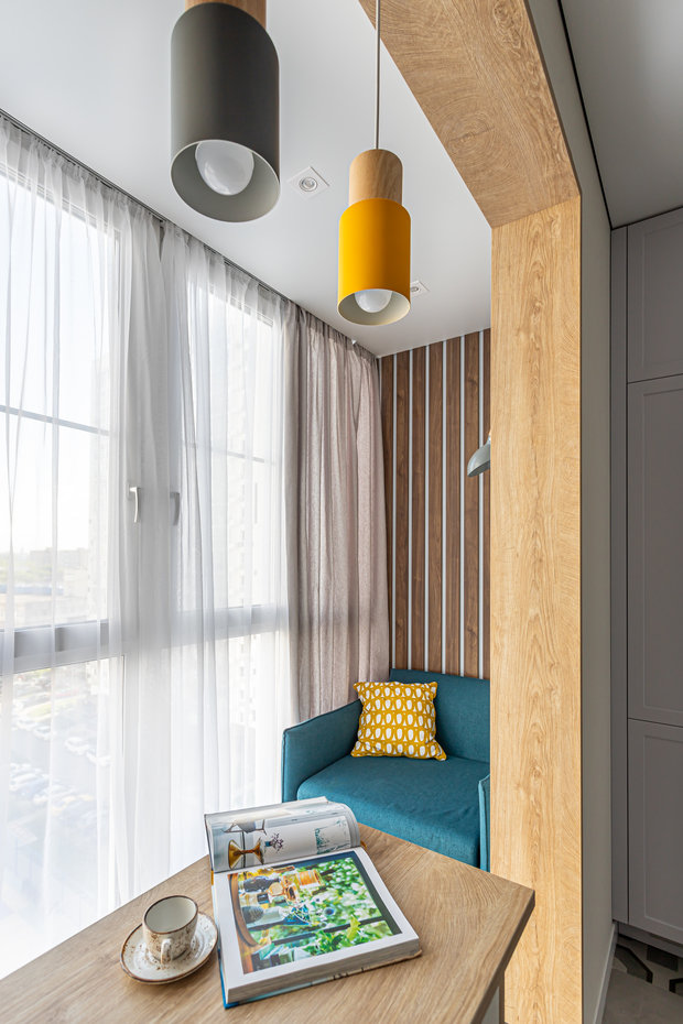 Фотография: Балкон в стиле Современный, Квартира, Проект недели, Москва, 2 комнаты, 40-60 метров, Татьяна Сизова – фото на INMYROOM