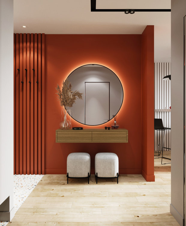 Фотография: Прихожая в стиле Минимализм, Современный, Квартира, Проект недели, Новосибирск, студия Mango, 2 комнаты, 40-60 метров, Мария Малышкина – фото на INMYROOM