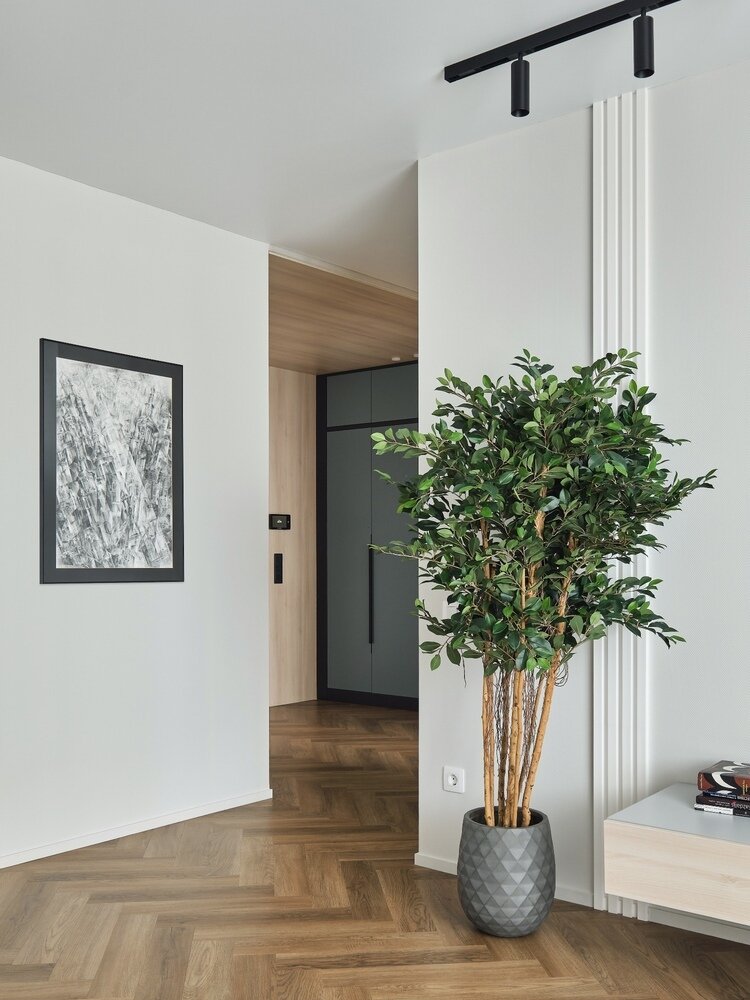 Фотография: Гостиная в стиле Современный, Квартира, Проект недели, Кирпичный дом, 3 комнаты, 60-90 метров, Тюмень, Interius – фото на INMYROOM Фотография: Гостиная в стиле Современный, Квартира, Проект недели, Кирпичный дом, 3 комнаты, 60-90 метров, Тюмень, Interius – фото на INMYROOM