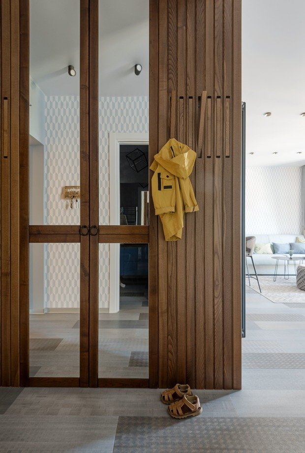 Фотография: Прихожая в стиле Современный, Эко, Квартира, Проект недели, 2 комнаты, 40-60 метров, Светлогорск, Виктория Лазарева – фото на INMYROOM