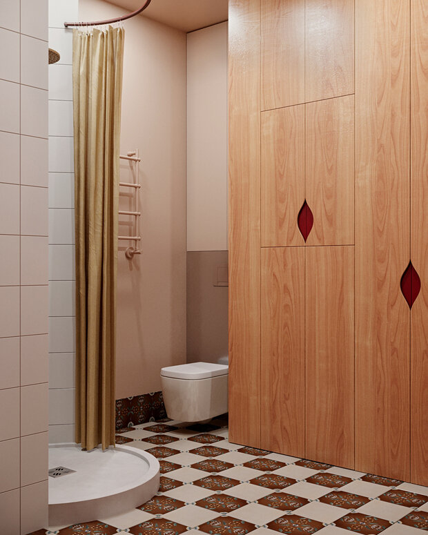 Фотография: Ванная в стиле Эклектика, Квартира, Проект дня, Москва, 3 комнаты, Более 90 метров, Оксана Заварзина, Евгений Шевченко – фото на INMYROOM