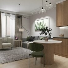 Фото из портфолио Современная студия в скандинавском стиле с зонированием / 26 м² – фотографии дизайна интерьеров на INMYROOM