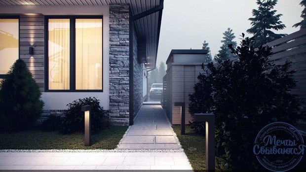 Фото из портфолио Динамичный загородный дом – фотографии дизайна интерьеров на INMYROOM