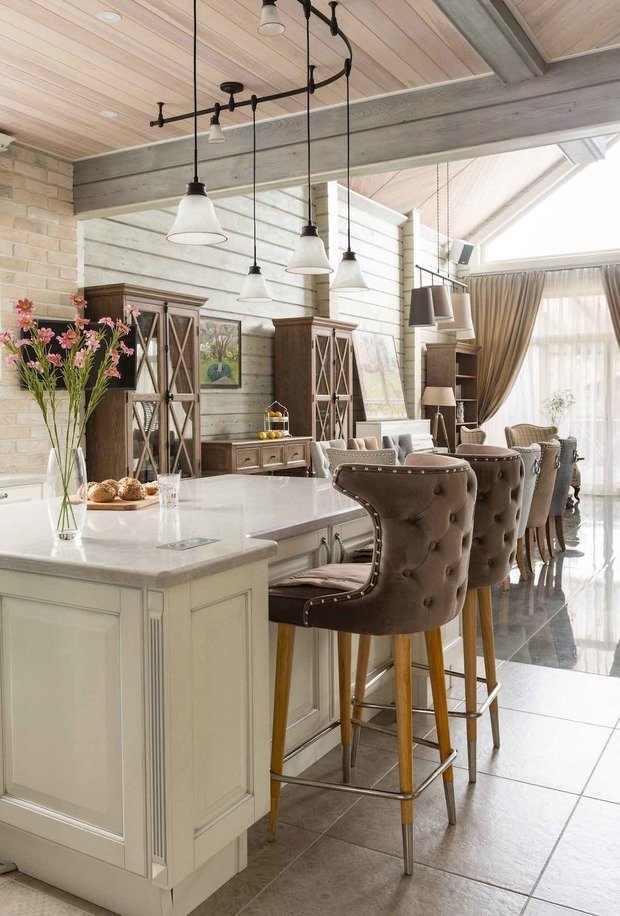 Фото из портфолио Дом из клееного бруса – фотографии дизайна интерьеров на INMYROOM