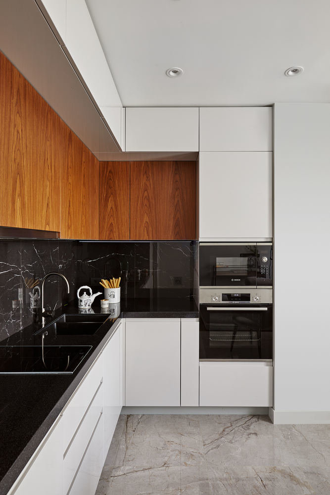 Фотография: Кухня и столовая в стиле Современный, Квартира, Проект недели, Новая Москва, 2 комнаты, 40-60 метров, Татьяна Домарацкая – фото на INMYROOM Фотография: Кухня и столовая в стиле Современный, Квартира, Проект недели, Новая Москва, 2 комнаты, 40-60 метров, Татьяна Домарацкая – фото на INMYROOM