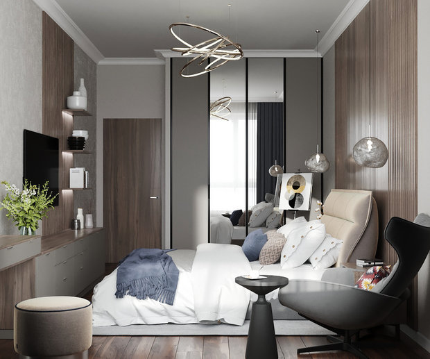 Фото из портфолио Сердце Столицы \ 99 кв. м. – фотографии дизайна интерьеров на INMYROOM