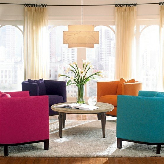 Фотография: Гостиная в стиле Современный, Декор интерьера, Дизайн интерьера, Цвет в интерьере – фото на INMYROOM Фотография: Гостиная в стиле Современный, Декор интерьера, Дизайн интерьера, Цвет в интерьере – фото на INMYROOM