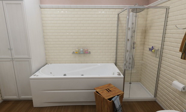 Фото из портфолио Дизайн ванной 9,5 м² – фотографии дизайна интерьеров на INMYROOM