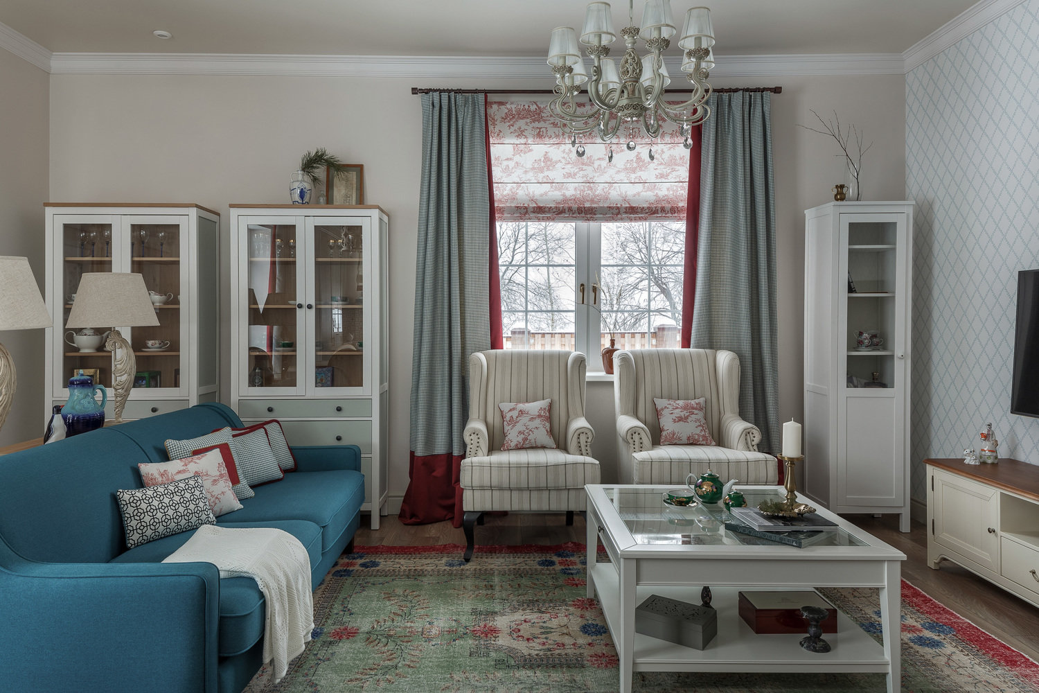 Фотография: Гостиная в стиле Прованс и Кантри, Классический, Современный, Дом, Проект недели, Дом и дача, Таруса, 4 и больше, 60-90 метров, Евгения Лебедева – фото на INMYROOM Фотография: Гостиная в стиле Прованс и Кантри, Классический, Современный, Дом, Проект недели, Дом и дача, Таруса, 4 и больше, 60-90 метров, Евгения Лебедева – фото на INMYROOM