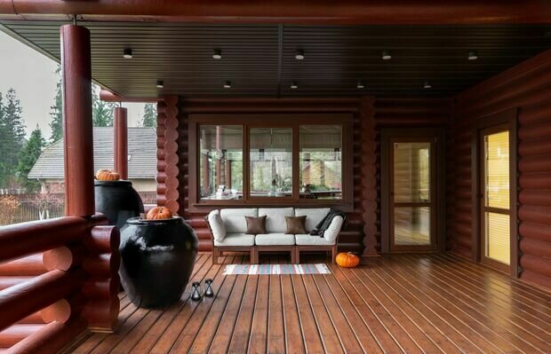 Фотография: Терраса в стиле Современный, Прованс и Кантри, Дом, Дача, Дом и дача, Московская область, 4 и больше, Более 90 метров, RodenHome, Екатерина Паршинцева, Екатерина Ерохина – фото на INMYROOM