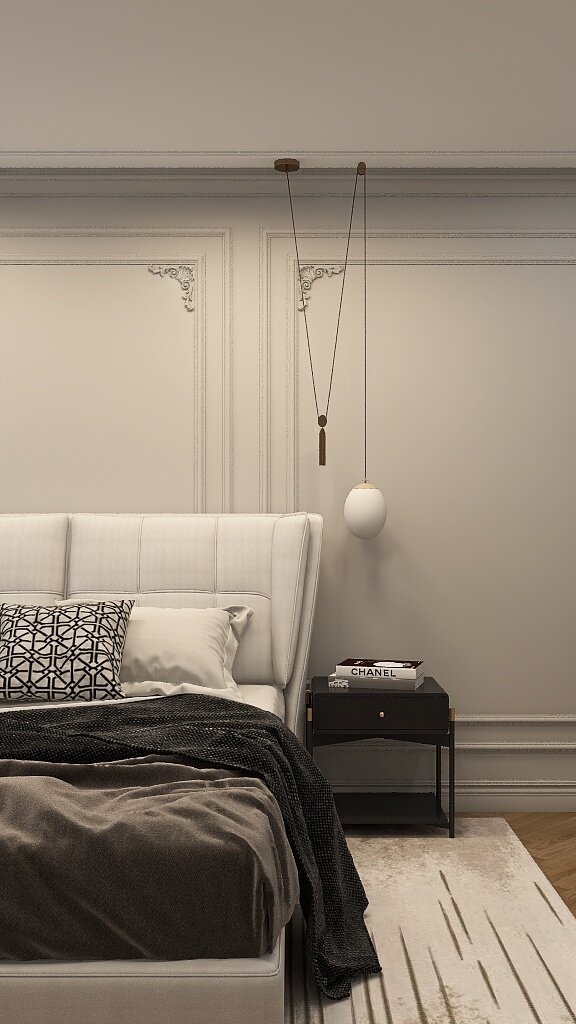 Фото из портфолио Спальня неоклассика – фотографии дизайна интерьеров на INMYROOM