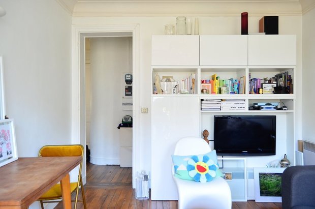 Фотография: Гостиная в стиле Скандинавский, Малогабаритная квартира, Квартира, Дома и квартиры, Минимализм, Ретро – фото на INMYROOM