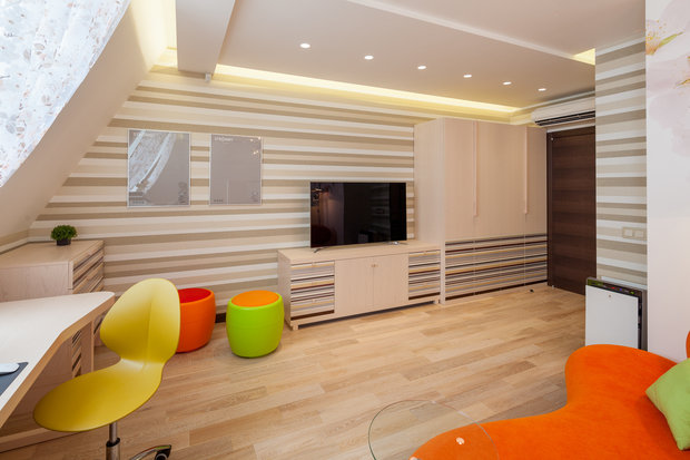 Фото из портфолио Двухуровневая квартира в Нижнем Новгороде – фотографии дизайна интерьеров на INMYROOM