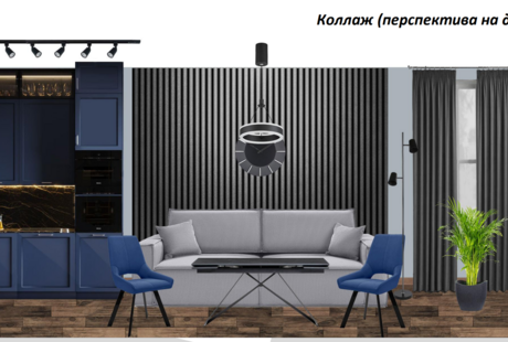 Кухня-гостиная св современном стиле