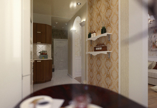 Фото из портфолио Скандинавский стиль в однокомнатной квартире – фотографии дизайна интерьеров на INMYROOM