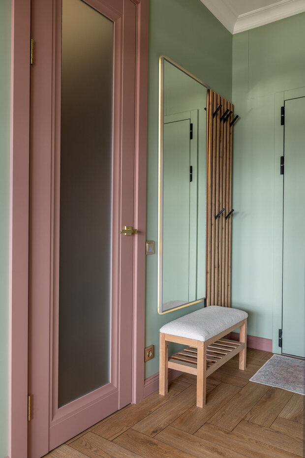 Фотография: Прихожая в стиле Современный, Малогабаритная квартира, Квартира, Проект дня, Москва, 2 комнаты, 40-60 метров – фото на INMYROOM