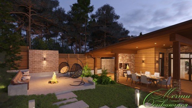 Фото из портфолио Загородная усадьба "Горный воздух" – фотографии дизайна интерьеров на INMYROOM