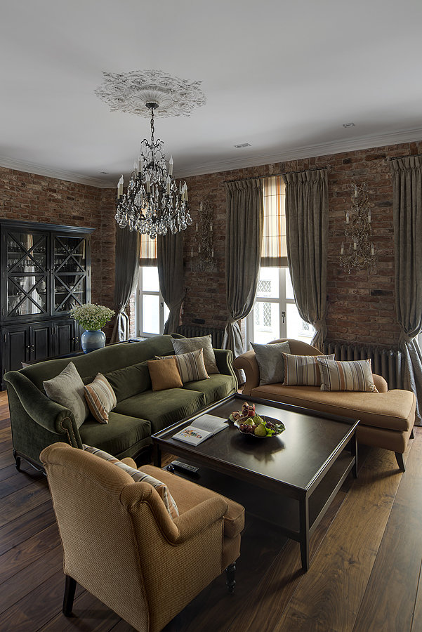 Фотография: Гостиная в стиле Прованс и Кантри, Квартира, Дома и квартиры, Проект недели – фото на INMYROOM Фотография: Гостиная в стиле Прованс и Кантри, Квартира, Дома и квартиры, Проект недели – фото на INMYROOM