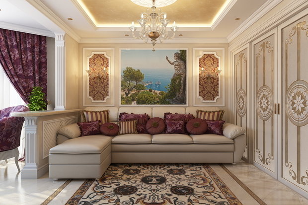 Фото из портфолио Классическая роскошь вариант 2 – фотографии дизайна интерьеров на INMYROOM