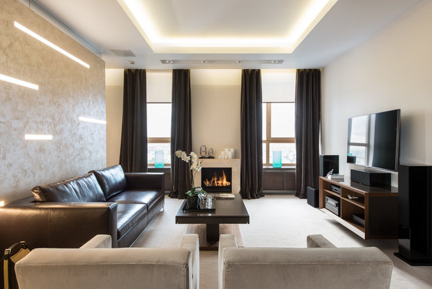 Фото из портфолио Men's apartment – фотографии дизайна интерьеров на INMYROOM