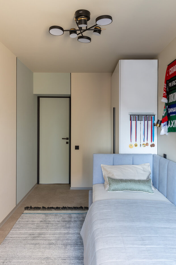 Фотография: Детская в стиле Современный, Минимализм, Квартира, Проект дня, Самара, Кирпичный дом, 3 комнаты, 60-90 метров, Екатерина Коталевская – фото на INMYROOM