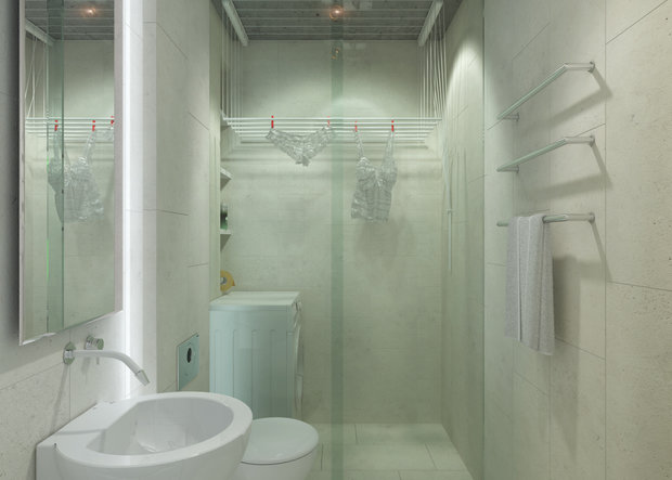 Фотография: Ванная в стиле Лофт, Скандинавский, Квартира, Дома и квартиры, IKEA – фото на INMYROOM