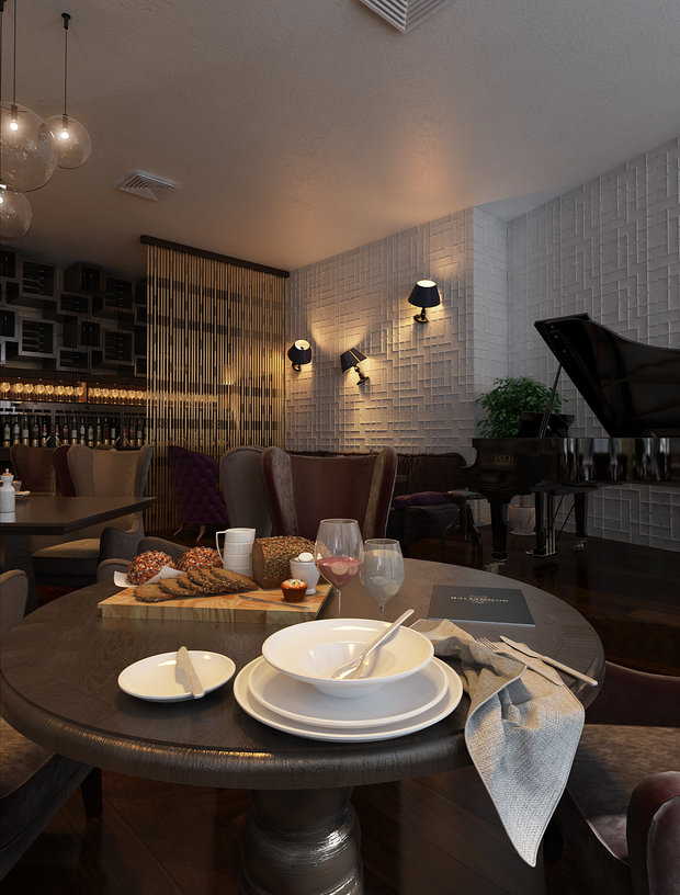 Фото из портфолио Дизайн винного ресторана – фотографии дизайна интерьеров на INMYROOM