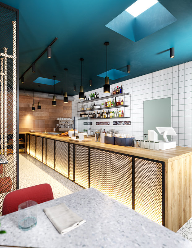 Фото из портфолио Кафе-бар "HAT" – фотографии дизайна интерьеров на INMYROOM