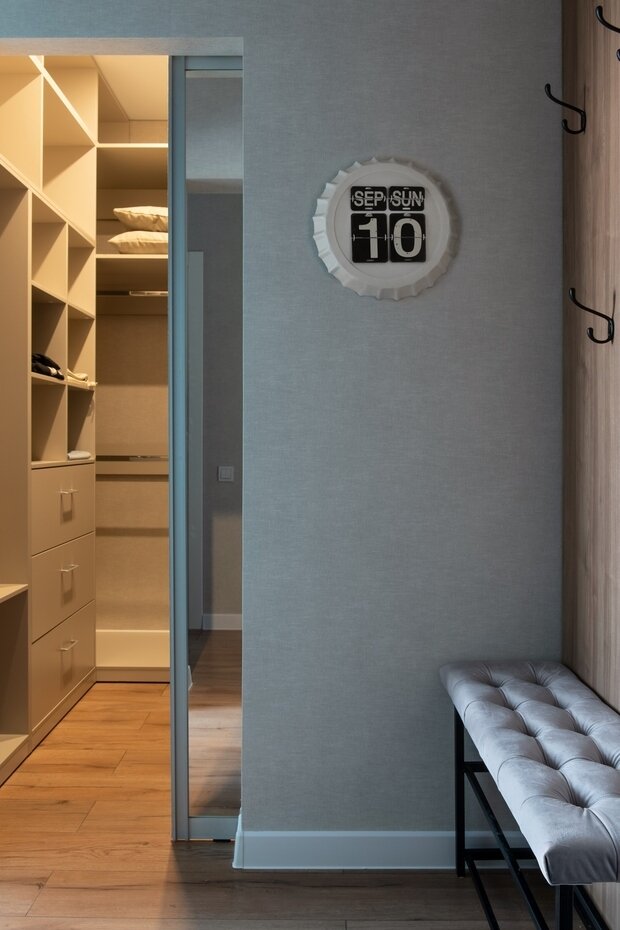 Фотография: Прихожая в стиле Современный, Малогабаритная квартира, Квартира, Проект недели, Ростов-на-Дону, 1 комната, до 40 метров, Modesign – фото на INMYROOM