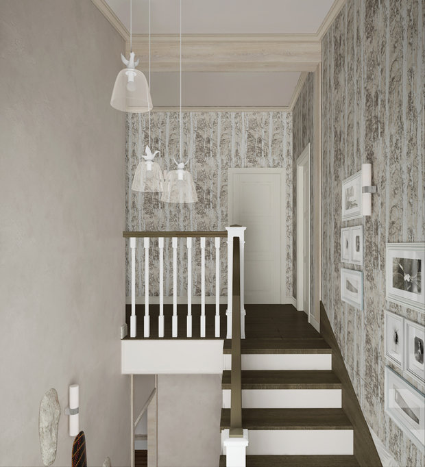 Фотография: Прихожая в стиле Прованс и Кантри, Проект недели, Дом и дача, Новая Москва, Евгения Ермолаева, Таунхаус, Блочный дом, 4 и больше, Более 90 метров, EEDS DESIGN – фото на INMYROOM