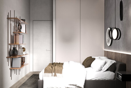 Проект 1-комнатной квартиры MINIMALISM & LOFT
