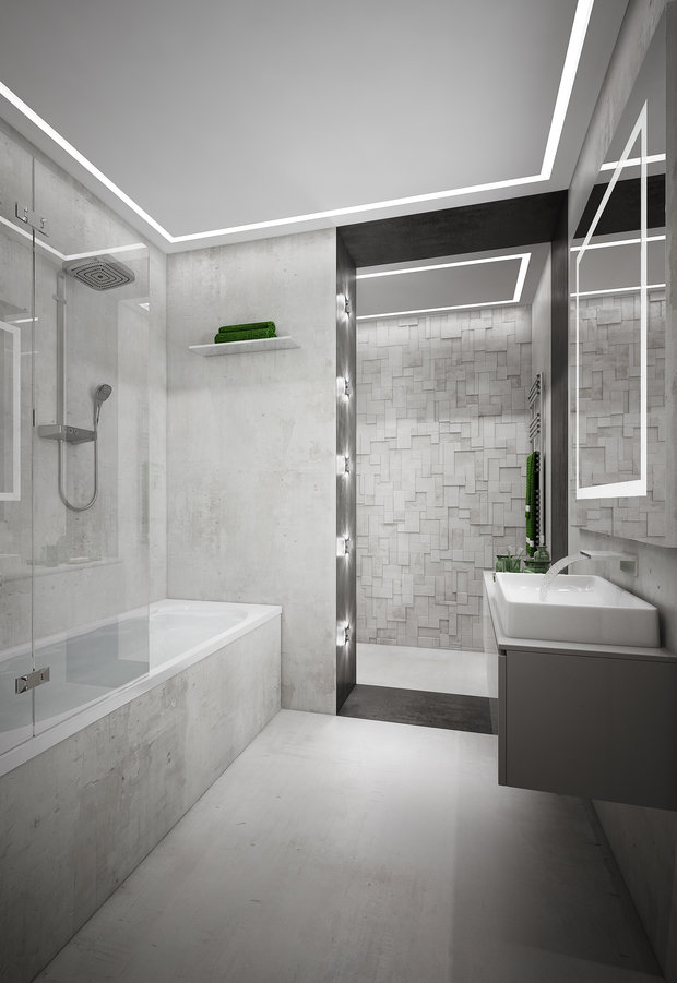 Фотография: Ванная в стиле Хай-тек,  – фото на INMYROOM