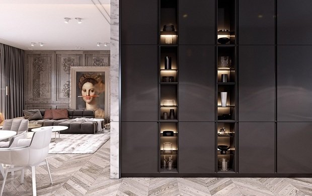 Фото из портфолио Антрацитовое удовольствие – фотографии дизайна интерьеров на INMYROOM