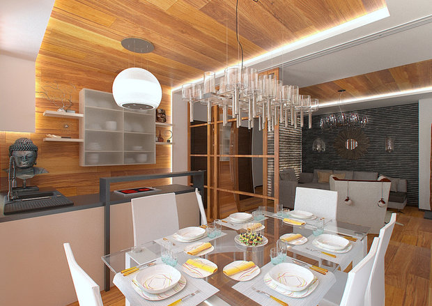 Фото из портфолио Квартира в духе контемпорари – фотографии дизайна интерьеров на INMYROOM